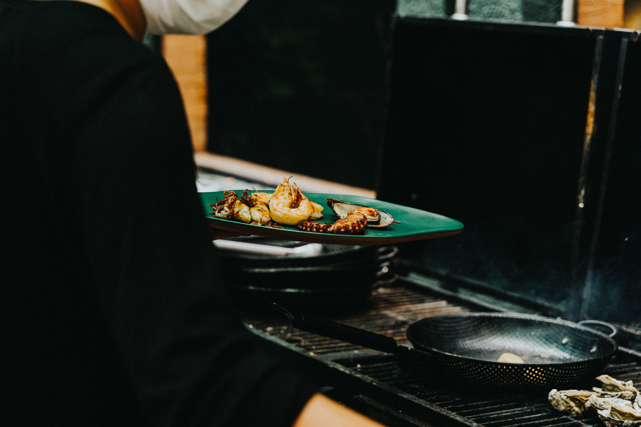 Chef Plating Dish